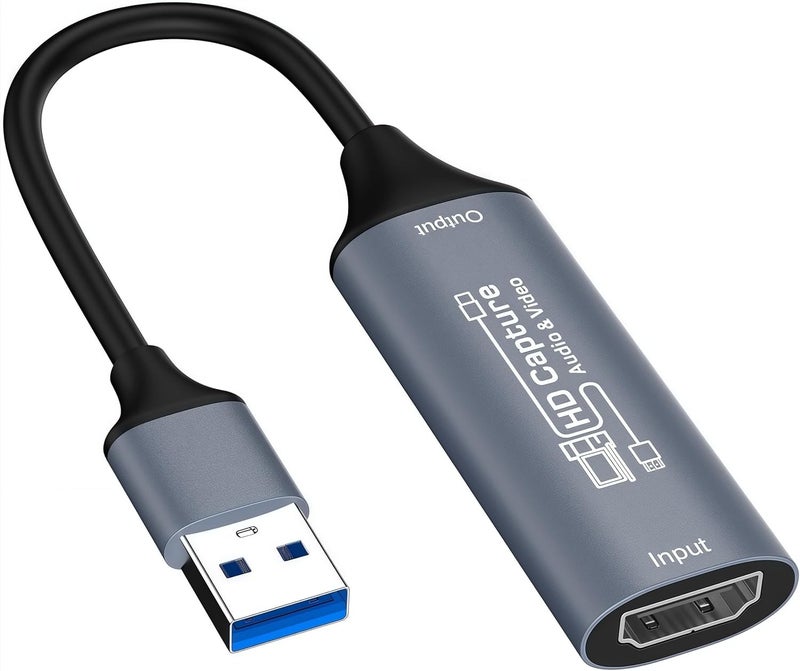 XinYaa Video Capture Card, HDMI to USB Capture Card for Streaming, 1080P 60fps Video Capture Device for Game Recording, Compatible for Windows,Quest 3, Switch, OBS, PS4/PS5 - Image 1